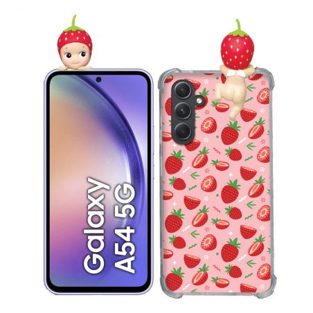 Coque Renforcée Pour Samsung Galaxy A54 5G Angel Hippers Fraise