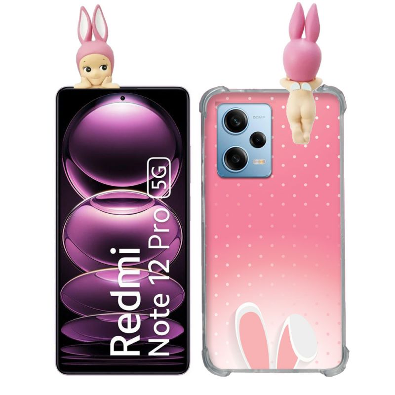 Coque Renforcée Pour Xiaomi Redmi Note 12 Pro 5G Angel Hippers Lapin