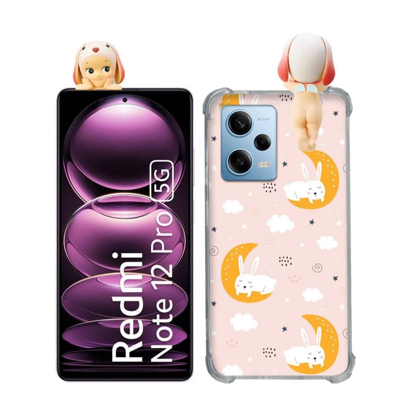 Coque Renforcée Pour Xiaomi Redmi Note 12 Pro 5G Angel Hippers Lapin Bélier