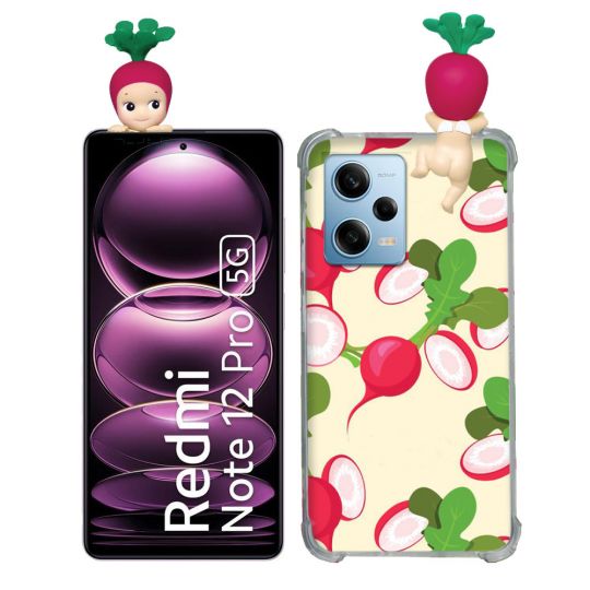 Coque Renforcée Pour Xiaomi Redmi Note 12 Pro 5G Angel Hippers Radis