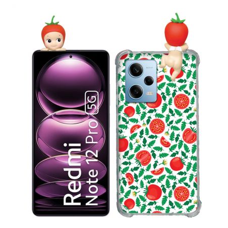 Coque Renforcée Pour Xiaomi Redmi Note 12 Pro 5G Angel Hippers Tomate