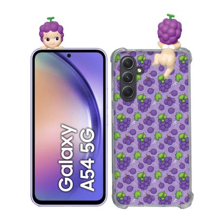 Coque Renforcée Pour Samsung Galaxy A54 5G Angel Hippers Raisin