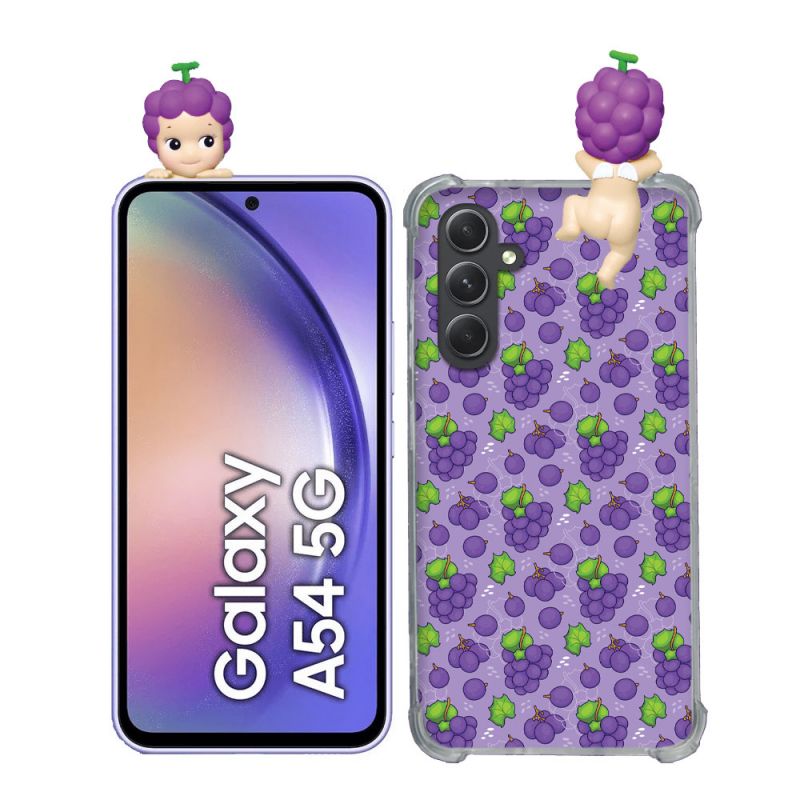 Coque Renforcée Pour Samsung Galaxy A54 5G Angel Hippers Raisin