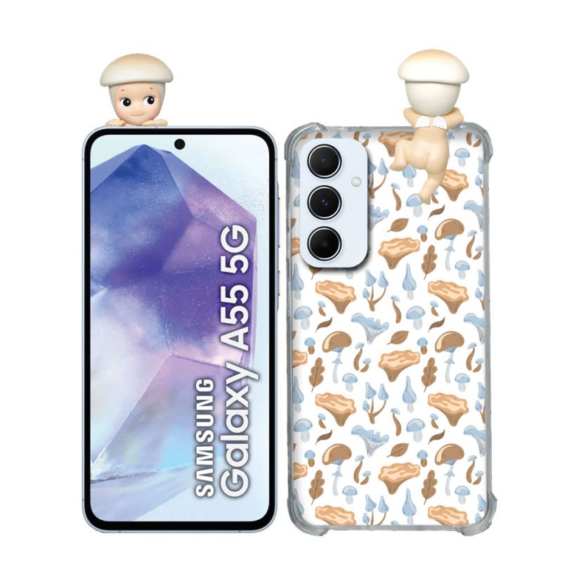 Coque Renforcée Pour Samsung Galaxy A55 5G Angel Hippers Champignon