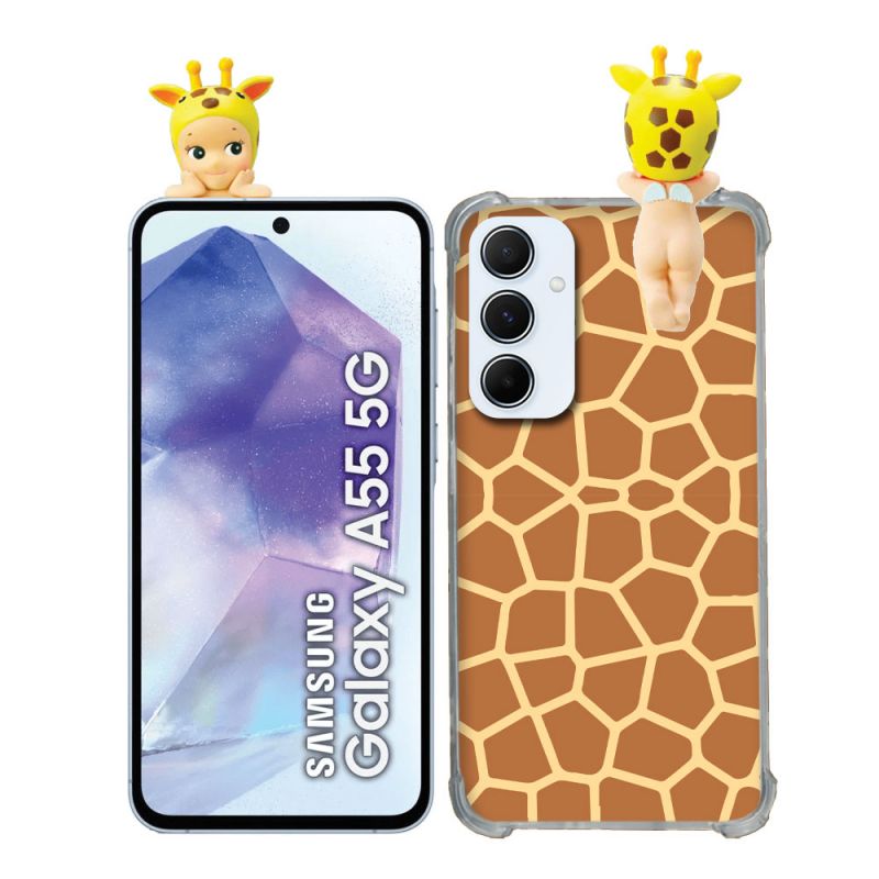 Coque Renforcée Pour Samsung Galaxy A55 5G Angel Hippers Girafe