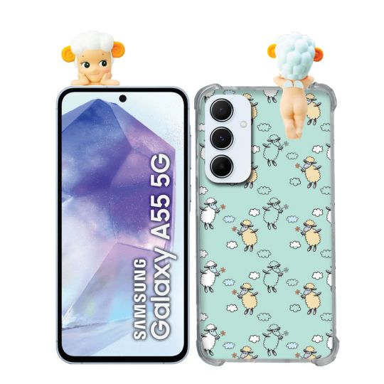 Coque Renforcée Pour Samsung Galaxy A55 5G Angel Hippers Mouton