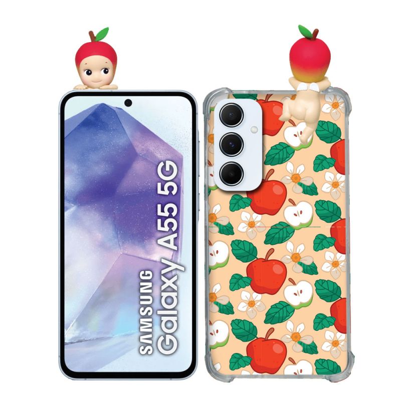Coque Renforcée Pour Samsung Galaxy A55 5G Angel Hippers Pomme