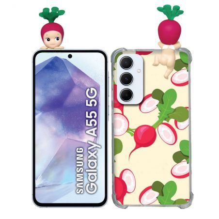 Coque Renforcée Pour Samsung Galaxy A55 5G Angel Hippers Radis