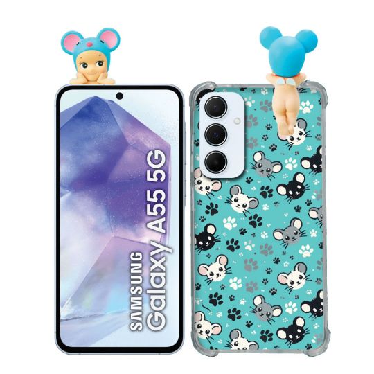Coque Renforcée Pour Samsung Galaxy A55 5G Angel Hippers Souris