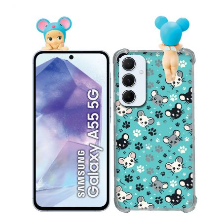 Coque Renforcée Pour Samsung Galaxy A55 5G Angel Hippers Souris