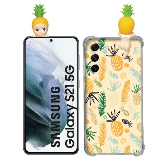 Coque Renforcée Pour Samsung Galaxy S21 Angel Hippers Ananas
