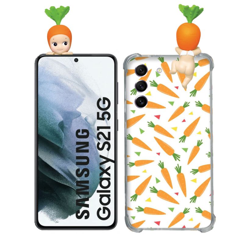 Coque Renforcée Pour Samsung Galaxy S21 Angel Hippers Carotte