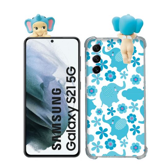 Coque Renforcée Pour Samsung Galaxy S21 Angel Hippers Elephant
