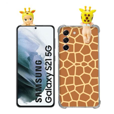 Coque Renforcée Pour Samsung Galaxy S21 Angel Hippers Girafe