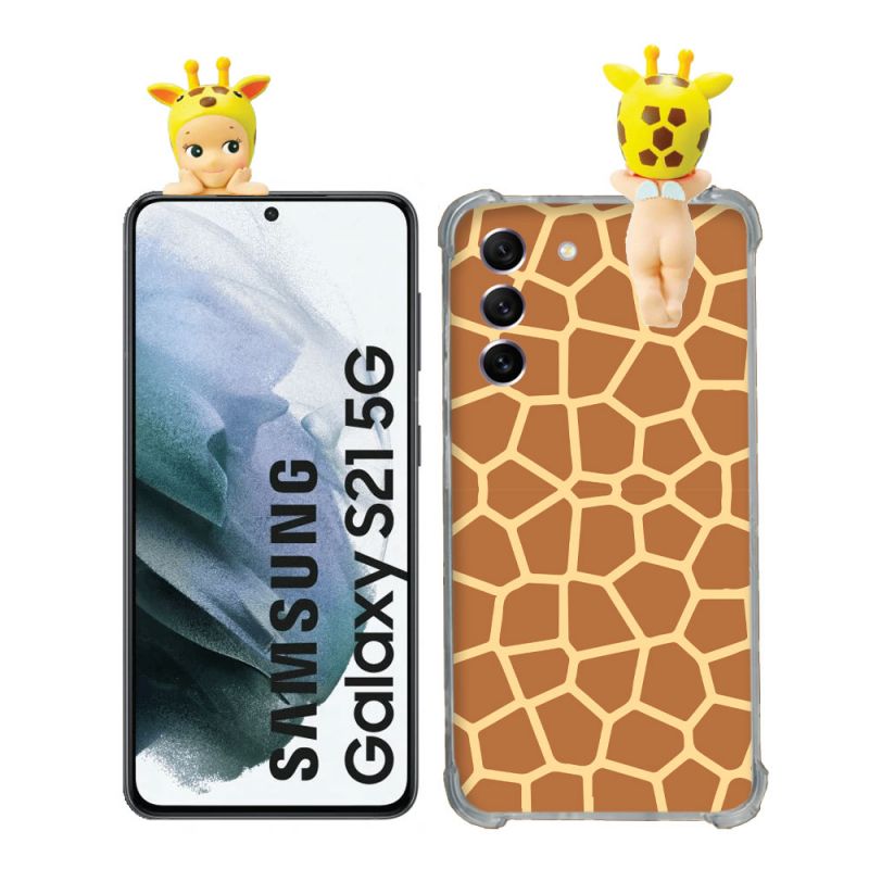 Coque Renforcée Pour Samsung Galaxy S21 Angel Hippers Girafe