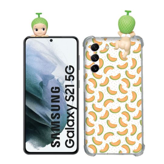 Coque Renforcée Pour Samsung Galaxy S21 Angel Hippers Melon