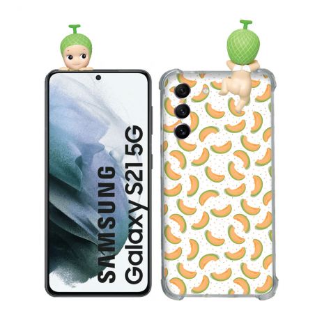 Coque Renforcée Pour Samsung Galaxy S21 Angel Hippers Melon