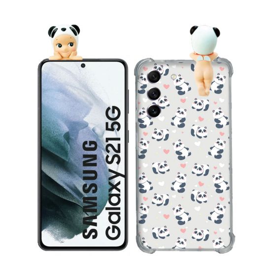 Coque Renforcée Pour Samsung Galaxy S21 Angel Hippers Panda