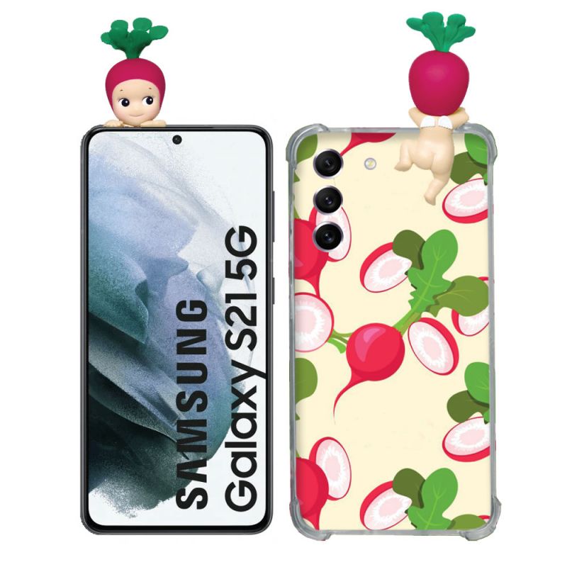 Coque Renforcée Pour Samsung Galaxy S21 Angel Hippers Radis