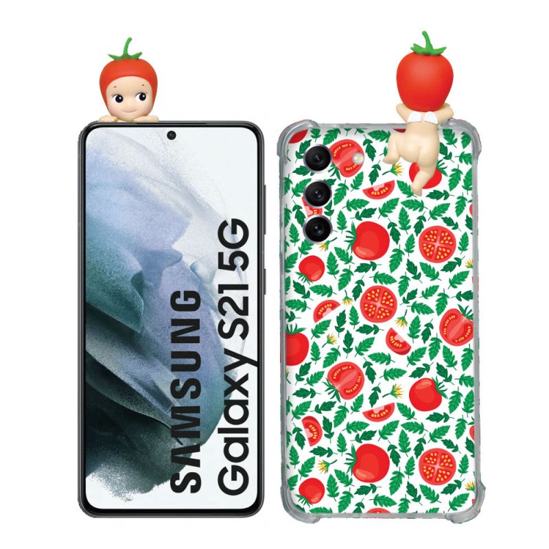 Coque Renforcée Pour Samsung Galaxy S21 Angel Hippers Tomate