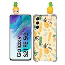 Coque Renforcée Pour Samsung Galaxy S21 FE / S21FE Angel Hippers Ananas