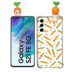 Coque Renforcée Pour Samsung Galaxy S21 FE / S21FE Angel Hippers Carotte