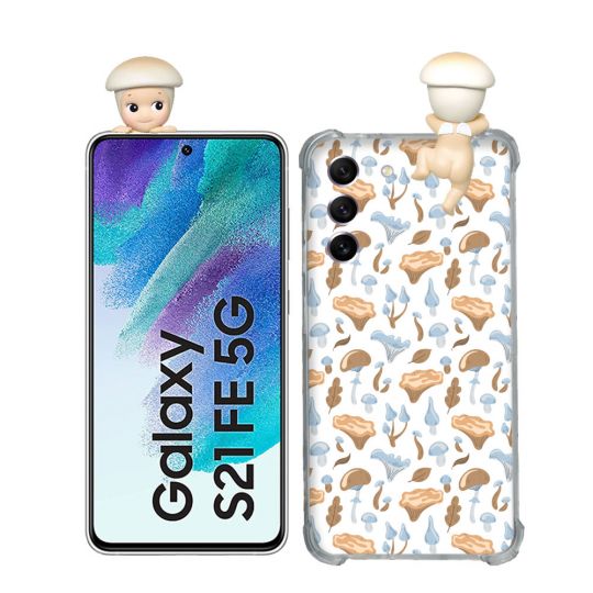 Coque Renforcée Pour Samsung Galaxy S21 FE / S21FE Angel Hippers Champignon