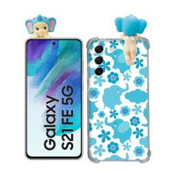 Coque Renforcée Pour Samsung Galaxy S21 FE / S21FE Angel Hippers Elephant