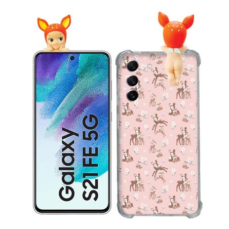 Coque Renforcée Pour Samsung Galaxy S21 FE / S21FE Angel Hippers Faon