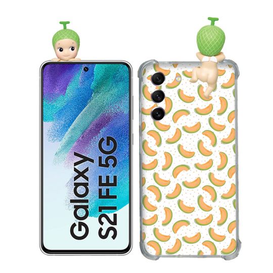 Coque Renforcée Pour Samsung Galaxy S21 FE / S21FE Angel Hippers Melon