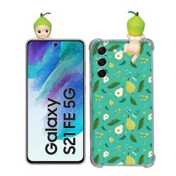 Coque Renforcée Pour Samsung Galaxy S21 FE / S21FE Angel Hippers Poire