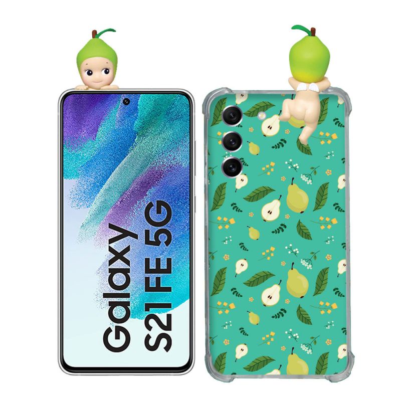 Coque Renforcée Pour Samsung Galaxy S21 FE / S21FE Angel Hippers Poire