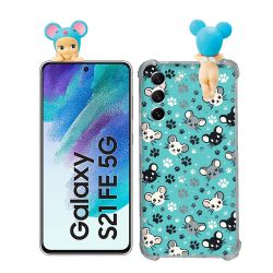 Coque Renforcée Pour Samsung Galaxy S21 FE / S21FE Angel Hippers Souris