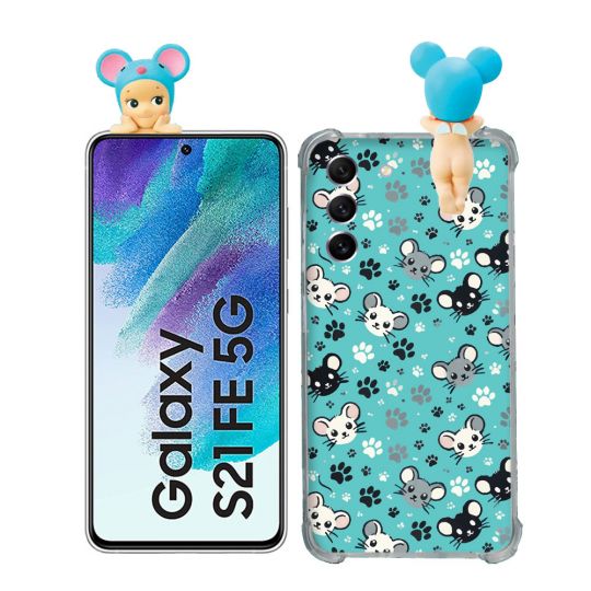 Coque Renforcée Pour Samsung Galaxy S21 FE / S21FE Angel Hippers Souris