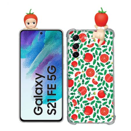 Coque Renforcée Pour Samsung Galaxy S21 FE / S21FE Angel Hippers Tomate