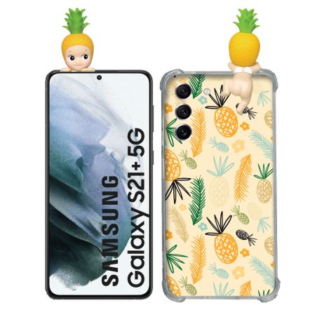 Coque Renforcée Pour Samsung Galaxy S21 Plus Angel Hippers Ananas