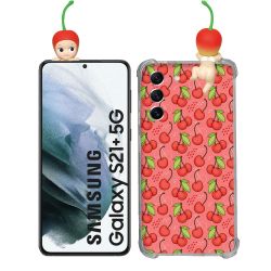 Coque Renforcée Pour Samsung Galaxy S21 Plus Angel Hippers Cerise