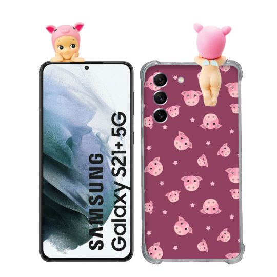 Coque Renforcée Pour Samsung Galaxy S21 Plus Angel Hippers Cochon