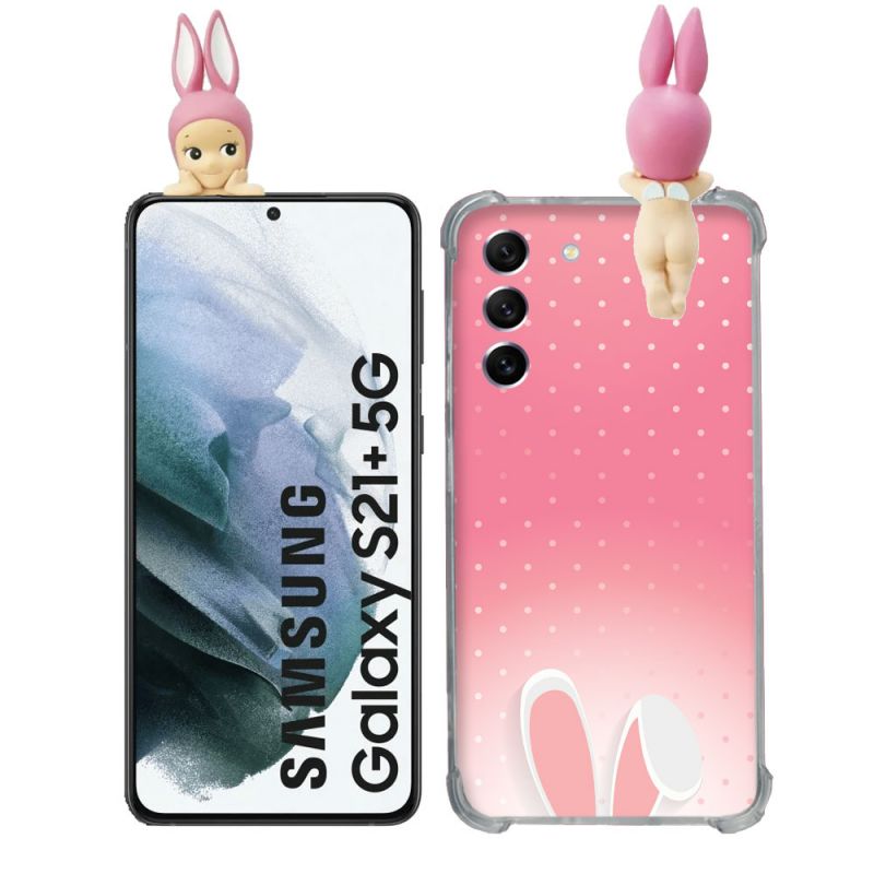 Coque Renforcée Pour Samsung Galaxy S21 Plus Angel Hippers Lapin