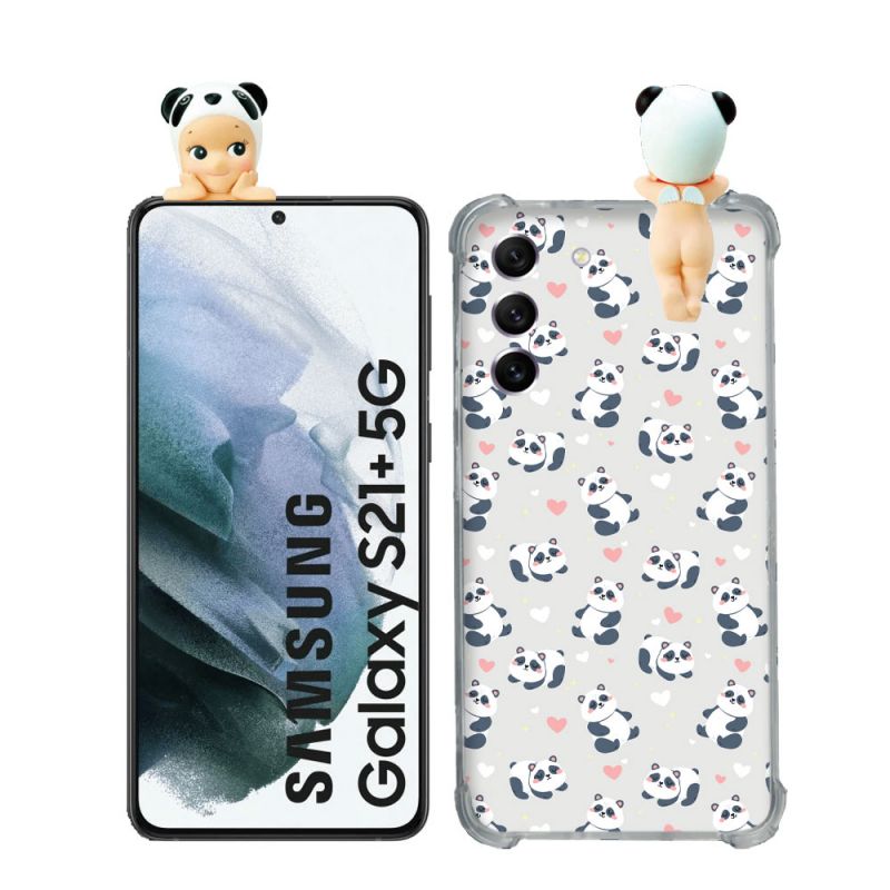 Coque Renforcée Pour Samsung Galaxy S21 Plus Angel Hippers Panda