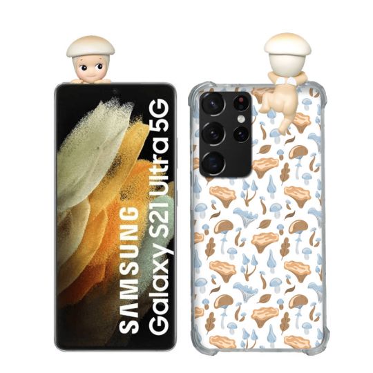 Coque Renforcée Pour Samsung Galaxy S21 Ultra Angel Hippers Champignon