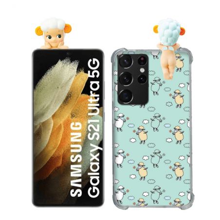 Coque Renforcée Pour Samsung Galaxy S21 Ultra Angel Hippers Mouton