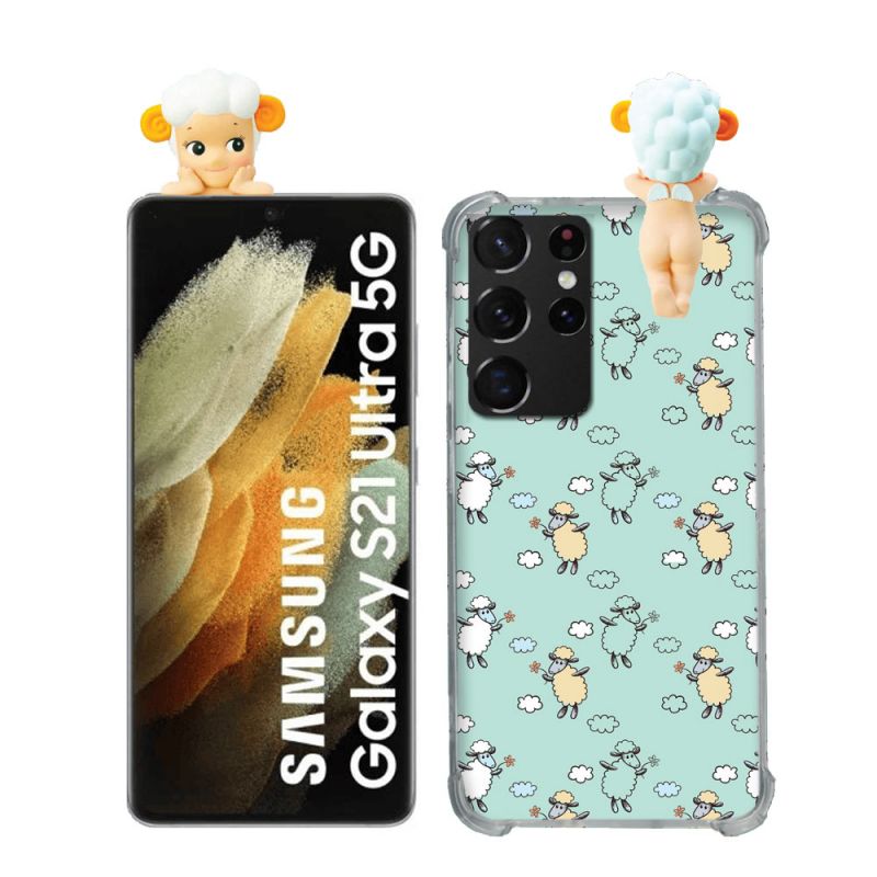 Coque Renforcée Pour Samsung Galaxy S21 Ultra Angel Hippers Mouton