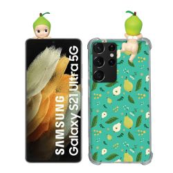 Coque Renforcée Pour Samsung Galaxy S21 Ultra Angel Hippers Poire