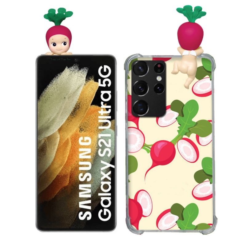 Coque Renforcée Pour Samsung Galaxy S21 Ultra Angel Hippers Radis