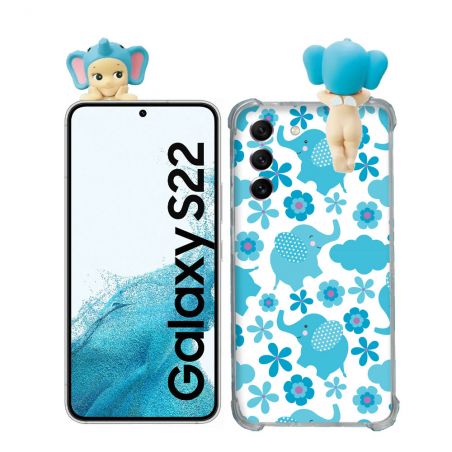 Coque Renforcée Pour Samsung Galaxy S22 Angel Hippers Elephant