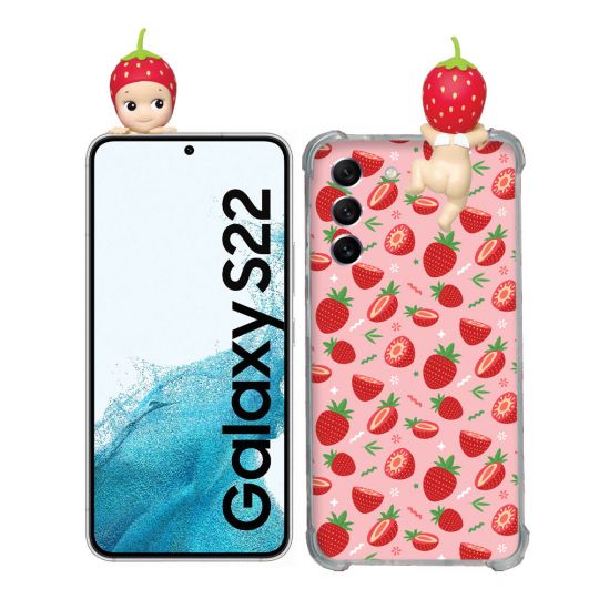 Coque Renforcée Pour Samsung Galaxy S22 Angel Hippers Fraise