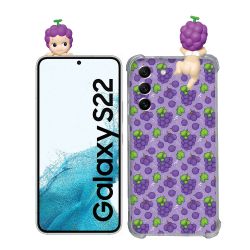 Coque Renforcée Pour Samsung Galaxy S22 Angel Hippers Raisin