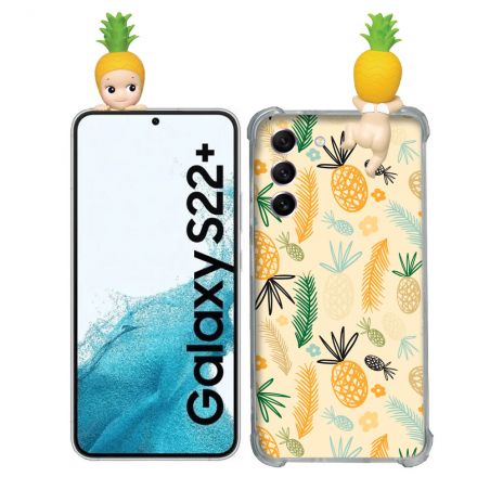 Coque Renforcée Pour Samsung Galaxy S22 Plus Angel Hippers Ananas