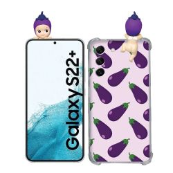 Coque Renforcée Pour Samsung Galaxy S22 Plus Angel Hippers Aubergine